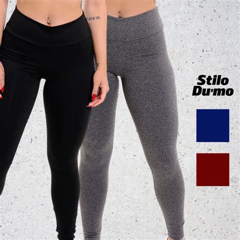 Kit C 02 Calça Legging Flanelada Grossa Forrada Peluciada Plus Size P