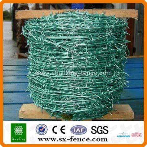 Green Pvc Coated Barbed Wire Tradekorea