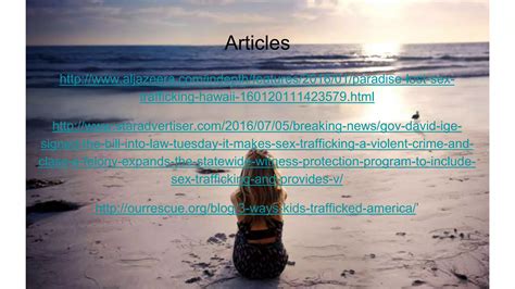 Sex Trafficking In Hawaii Pptx