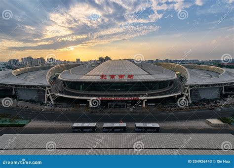 Beijing South Railway Station Editorial Stock Photo - Image of crowd ...