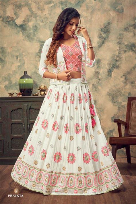 Peach Color Party Wear Lehenga Choli With Koti Anokhi Fashion