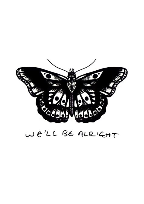 We Ll Be Alright Print Harry Styles Butterfly Tattoo Etsy Uk In