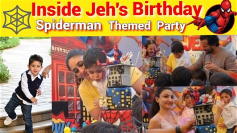 Kareena Kapoor And Saif Ali Khan Son Jeh S Rd Spiderman Themed