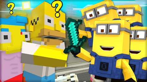 SIMPSONOVI V MINECRAFTU MIMONI APOKALYPSA VE SPRINGFIELDU YouTube