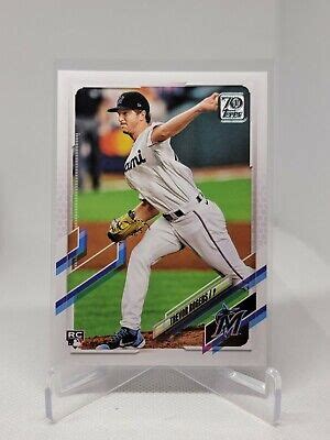 2021 Topps Series 2 Trevor Rogers Rookie Miami Marlins 563 RC A6B EBay