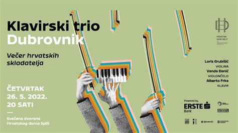 Klavirski trio Dubrovnik Loris Grubišić violina Vanda Đanić