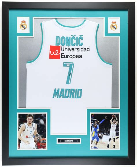 Luka Doncic Signed Real Madrid Custom Framed Jersey (PSA) | Pristine ...