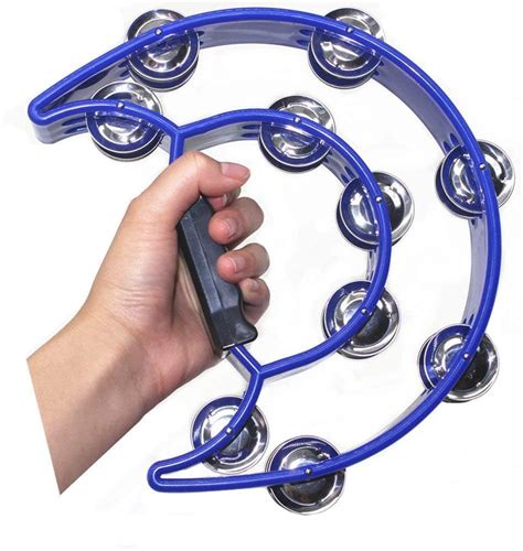 Tang Song Double Row Tambourine Metal Jingles Hand Held