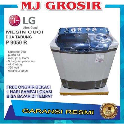 Jual MESIN CUCI LG P 9050 R 9KG 9050R 2 TABUNG 9050R LOW WATT Shopee