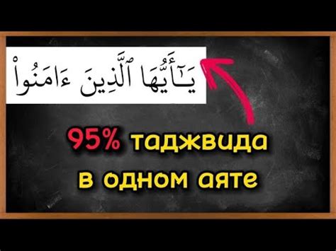Почти все правила таджвида в одном аяте - YouTube