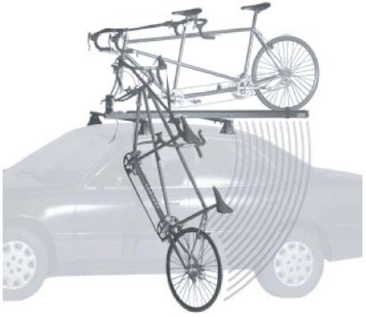 Amazon Thule P Tandem Bicycle Pivoting Roof Mount Carrier