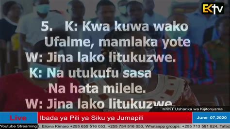 Waviziao Kkkt Usharika Wa Kijitonyama Ibada Ya Siku Ya Jumapili