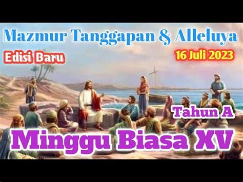 Edisi Baru Minggu Biasa Xiv Tahun A Juli Mazmur Tanggapan