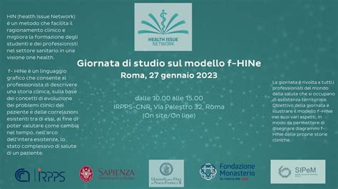 Giornata Di Studio Hine Istituto Di Ricerche Sulla Popolazione E Le