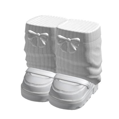 White Doll Platform With Bows And Leg Warmers V Roblox