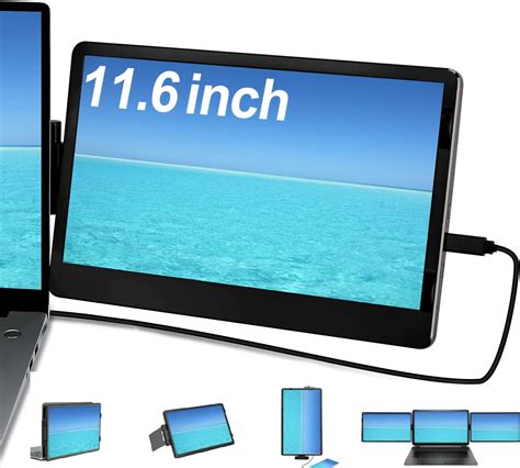 Fogcroll Dual Laptop External Monitor Ips Rotating Portable