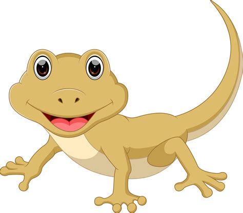 Cute Lizard Cartoon 7916323 Vector Art At Vecteezy