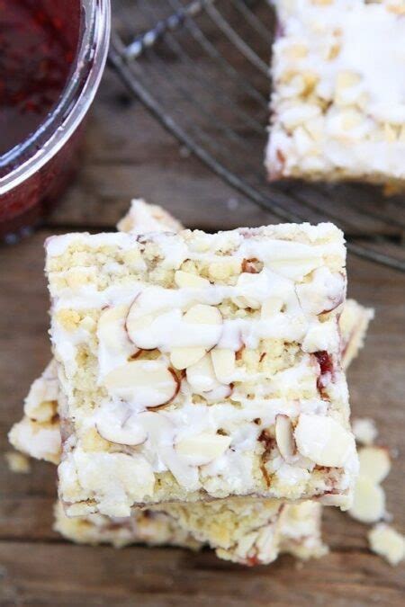 Raspberry Almond Shortbread Bars