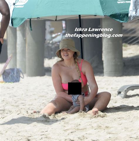 Iskra Lawrence Hits The Beach In A Hot Pink Bikini In LA 77 Photos