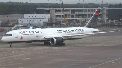 Air Canada B Congratulations Livery Pushback Taxi At