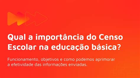 Qual é a importância do Censo Escolar na educação básica Explicando