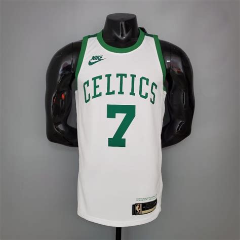 Camiseta Nba Jaylen Brown Celtics Boston Silk Version White