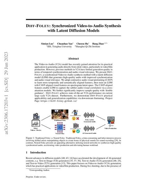 Diff Foley Synchronized Video To Audio Synthesis With Latent Diffusion