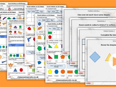 Year 2 Count Vertices On 2d Shapes Spring Block 3 Step 3 Maths Lesson Pack Teaching Resources