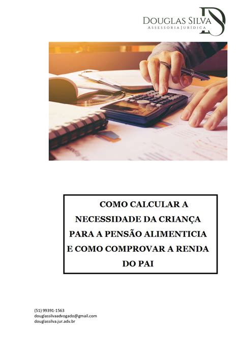 Como Calcular A Necessidade Da Crian A Para A Pens O Alimenticia E Como