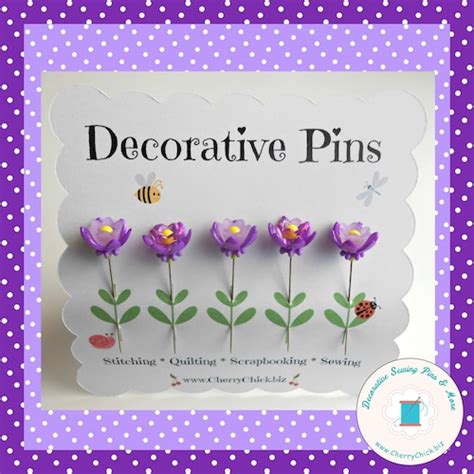 Garden Pins Embellishment Pins Decorative Pins Gift For Etsy Uk