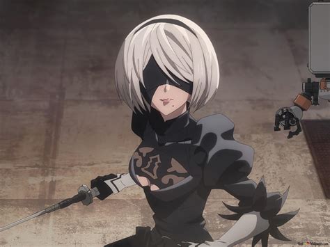 NieR Autómatas Ver1 1a animado Yorha no 2 Tipo B Android 4K