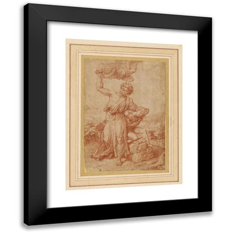 Giulio Romano 15x18 Black Modern Framed Museum Art Print Titled The