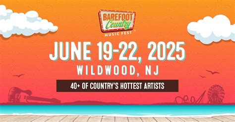 2025 Lineup Barefoot Country Music Fest