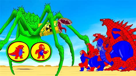 Rescue Baby SPIDER GODZILLA KONG Vs BOSS TITANUS SCYLLA RADIATION