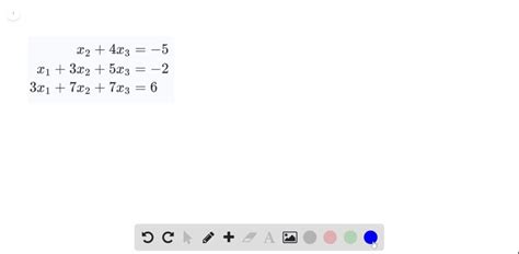 SOLVED Solve The Systems In Exercises 11 14 X2 4 X3 5 X1 3 X2 5 X3