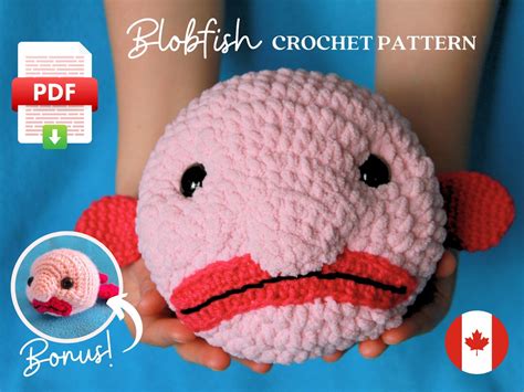 Crochet Pattern Blobfish Plush - Etsy