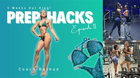 Bikini Prep Hacks Ep11 3 Weeks Out VLog Spa Day Pull Workout Kings