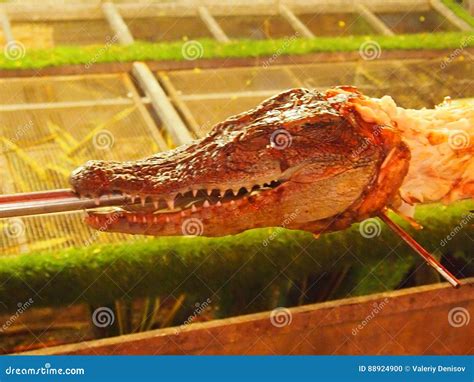 Fried Crocodile Stock Photo Image Of Exotic Cooking 88924900