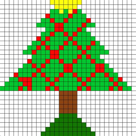 Christmas Tree Perler Bead Pattern Bead Sprites Holidays Fuse Bead