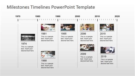 Milestones Timeline PowerPoint Template - SlideModel