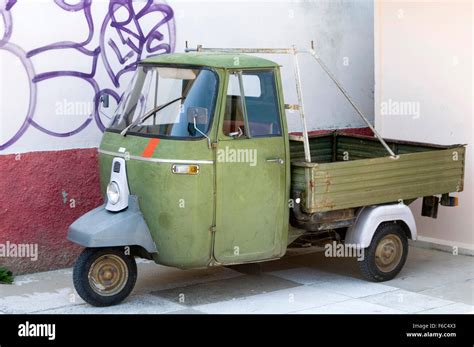 Piaggio Ape 500 Moped Van Pick Up Truck Trucks Pickup Three Wheel