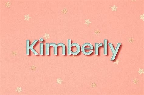 Kimberly Name Images Free Photos Png Stickers Wallpapers