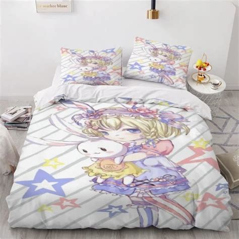 Housse De Couette X Cm Dessin Anim Japonais Parure De Lit Pour