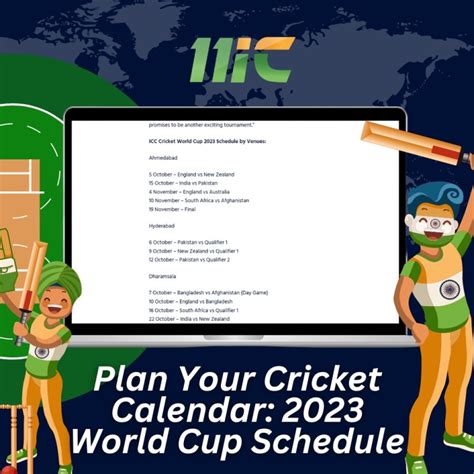 2023 World Cup Schedule: Plan Your Cricket Calendar | CASINO INS