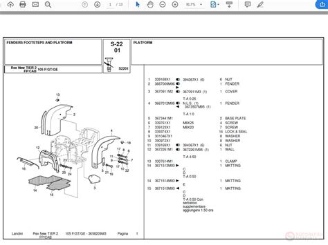 Landini Rex New Parts Catalog Auto Repair Manual Forum Heavy