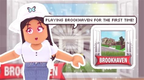 Playing Brookhaven For The First Time Hannahplaysroblox Youtube