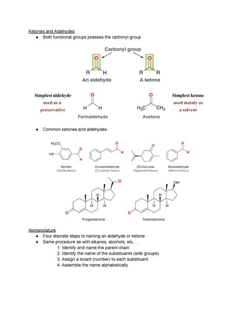 Chapter Dr Olaf Nachtigall Ketones And Aldehydes Both