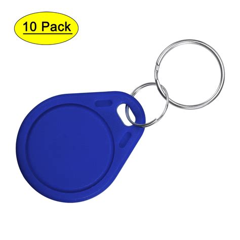 Uxcell Mhz Rewritable Rfid Proximity Ic Card Uid Key Fobs Blue