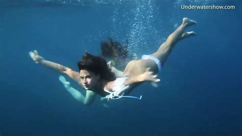 Naked Girls On Tenerife Having Fun In The Water