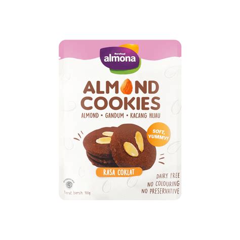 Almona Chocolate Almond Cookies Soft Chewy 3 52oz Yami